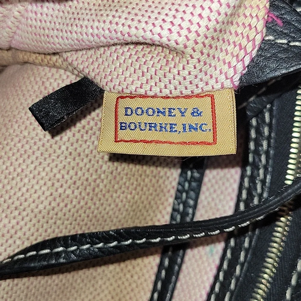 Dooney & Bourke Black Pebble Leather Shoulder Bag
